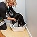 JUMBO Corner Cat Litter Mat (Beige) - 30' x 30' - Fits Corner And Regular Litter Boxes