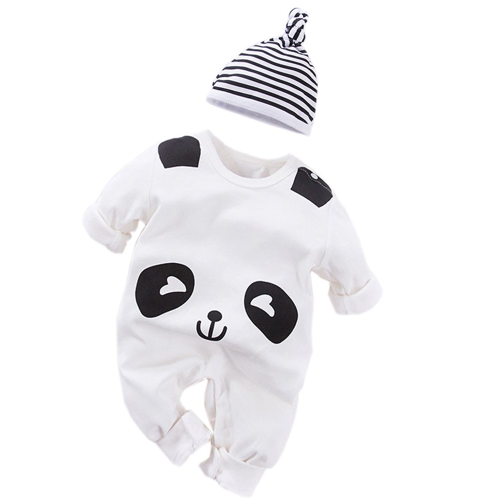 Fairy Baby Cute Baby Boy Outfits Baby Grows Long Sleeve Romper Suit Jumpsuits with Hat, 0-24 Months