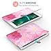 MoKo Case Fit 2018/2017 iPad 9.7 6th/5th Generation - Slim Lightweight Smart Shell Stand Cover with Translucent Frosted Back Protector Fit Apple iPad 9.7 Inch 2018/2017, Coreopsis(Auto Wake/Sleep)