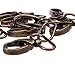 COTOWIN 1-inch Antique Brass Curved Lobster Clasps Swivel Trigger Clips Snap (Pack of 20)