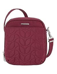Travelon - Bolso bandolera acolchado con forro RFID para viajes y uso diario), 43375-242E