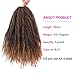 GX Beauty Marley Hair for Twists Afro Kinky Twist Crochet Hair 18Inch 3Packs Ombre Synthetic Kanekalon Braiding Hair Extensions(#1B/27)