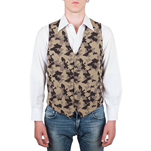 camo wool vest