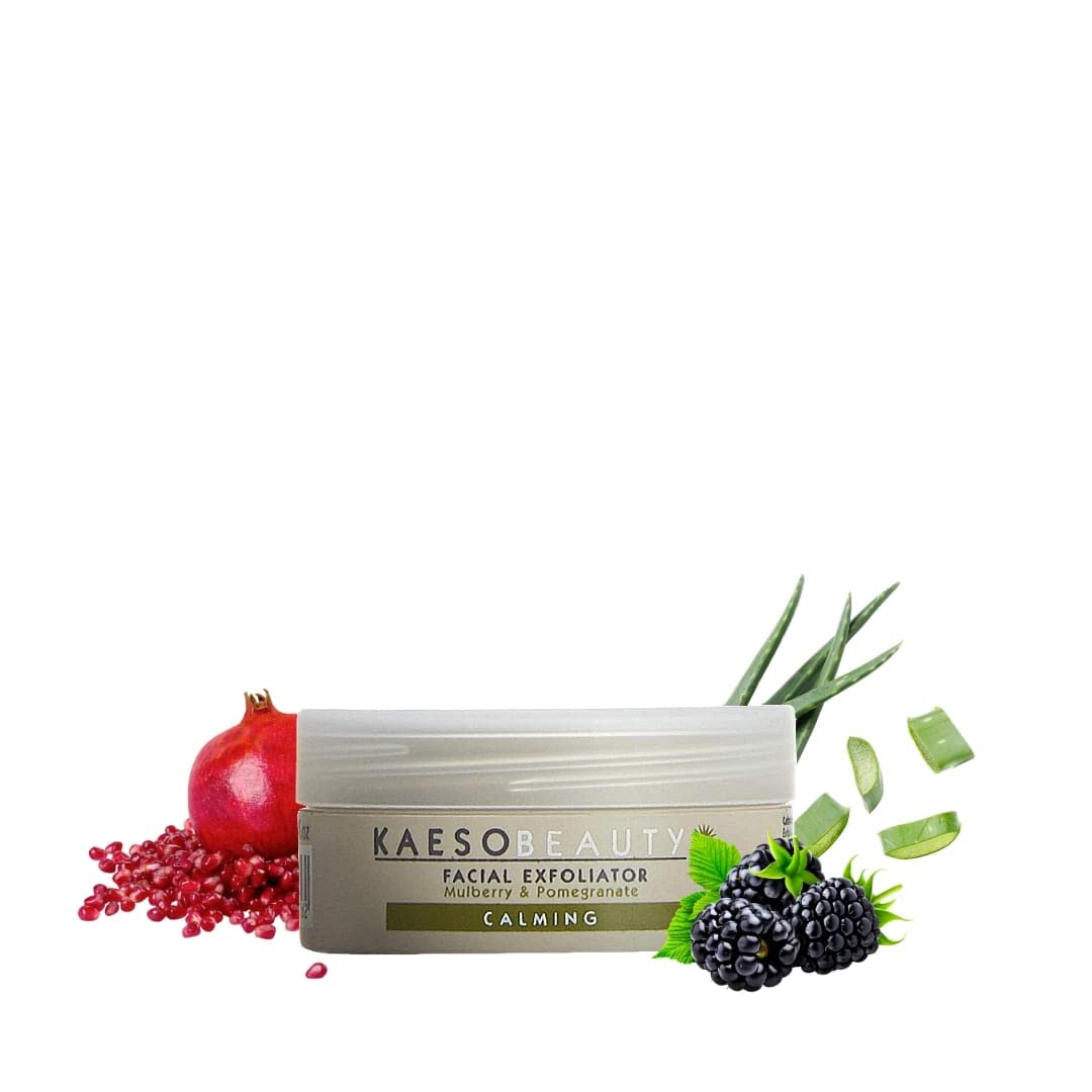 Kaeso Calming Exfoliator 95ml – Gentle Face Scrub for Sensitive Skin – Soothing & Smoothing Facial Exfoliant – Professional Skincare