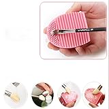 DZT1968 Silicone Gel Makeup Washing Brush Cleaner Egg Scrubber Tool (Pink)