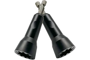 MITANSLE Wire Nut Twister,Ideal Electric Wire Nut Twister for Drill -2 PCS Wire Twisting Tool 1/4" Chuck Improve Efficiency Black