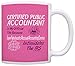 Funny Accountant CPA Gift Official Title Too Pretentious Gift Coffee Mug Tea Cup Pink