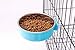 DeaLott Crate Dog Bowl, Removable Stainless Steel Coop Cup Hanging Pet Cage Bowl Large Water Food Feeder for Dogs Cats Rabbits,Birds-Blue