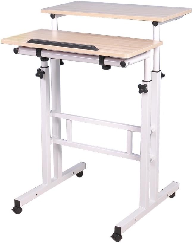 LaCyan Adjustable Height Standing Laptop Desk Office Notebook Stand Multifunction Computer