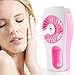 iEGrow HQM-MY001 Handheld USB Mini Misting Fan, Pink