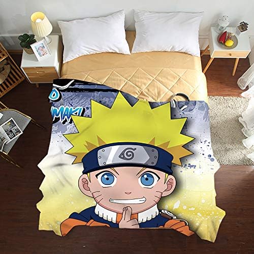 LHKAVE 3 Piece Bedding Set Naruto Pattern Duvet Cover Set,Lightweight Microfiber,1 Duvet Cover and 2 Pillowcases,A,Twin