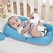 UNAOIWN Baby Bath Cushion, Newborn Bath Anti-Slip Cushion Seat, Infant Floating Bather Bathtub Pad，shower bed Security guaranteed (Blue,Elephant)