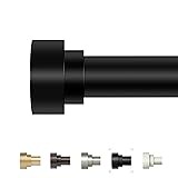 Black Curtain Rods for Windows 48 to 84