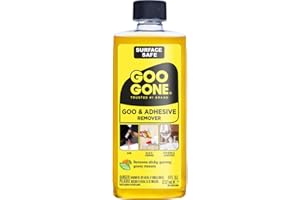 Goo Gone Adhesive Remover - 8 Ounce - Surface Safe Adhesive Remover Safely Removes Stickers Labels Decals Residue Tape Chewin