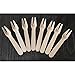 Gmark Wooden Dessert Forks Disposable 100 ct, Two Prong Forks Bistro Cocktail Forks Tasting Appetizer Forks Fruit Forks Natural Birch Wood (100pcs/bag) GM1067A
