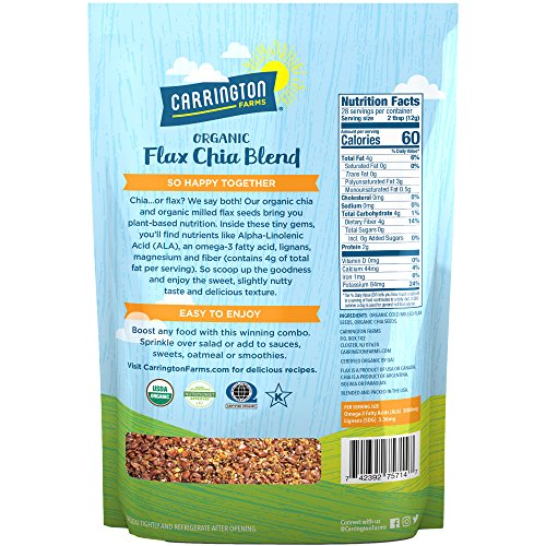 Carrington Farms Flax Chia Blend, Gluten Free, USDA Organic, 12 Ounce - Image 3