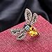 Mimgo Bee Brooch Rhinestone Shiny Fashion Charms Jewelry Badge Banquet Scarf Pin Gifts