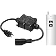 KTNNKG 30 amp Waterproof Remote Control Power Switch with Long Range Remote,Outdoor Weatherproof Smart Outlet,ac 90-250V