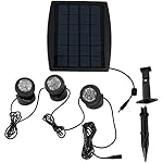 Sunnydaze Solar Powered LED Multi-Color Lights, Set of 3