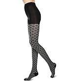 MeMoi Diamond Patterned Cotton Blend Sweater Tights
