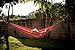 Hammock Sky Brazilian Double Hammock Two Person Bed for Backyard, Porch, Outdoor and Indoor Use - Soft Woven Cotton Fabric (Orange and Yellow Stripes)