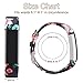 Vancle Leather Bands Compatible with Fitbit Alta/Fitbit Alta HR for Women Men, Adjustable Replacement Accessories Strap with Buckle for Fitbit Alta and Fitbit Alta HR (#.Floral Gray+Floral Red)