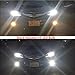 Alla Lighting H10 9145 9140 High Power 50W CREE Extremely Bright 6000K Xenon White LED Lights Bulbs for Car Truck Fog Lights Lamps Replacement