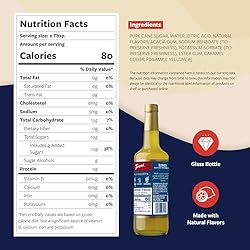 Torani Lemon Syrup for Drinks, Flavoring for Iced