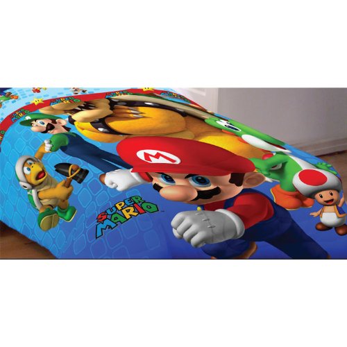Nintendo Super Mario Full Bedding Set Fresh Look Comforter Sheets