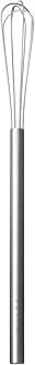 Yoshikawa 89034-2 EAtCO MEZELU Whisk, Stainless Steel, Silver