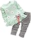 BOMDEALS Adorable Cute Toddler Baby Girl Clothing 2pcs Outfits(Age(2T), Flower/Green)