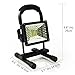 LED Work Light Vaincre 15W 24LED Outdoor Floodlight Camping Lights Portable, Built-in Rechargeable Lithium Batteries with USB Ports to charge Mobile Devices Black