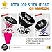 Universal Replacement Kit for Magnetic Car Mount - 3 Thin Metallic discs, 3 3M Stickers, FREE 2 Prep pads By Stick it 360