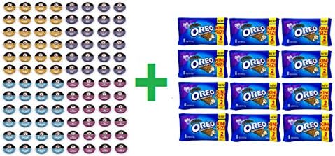 New Victor Allen Coffee Variety Pack 96 Count + 12 pack Milka Oreo chocolate candy bars