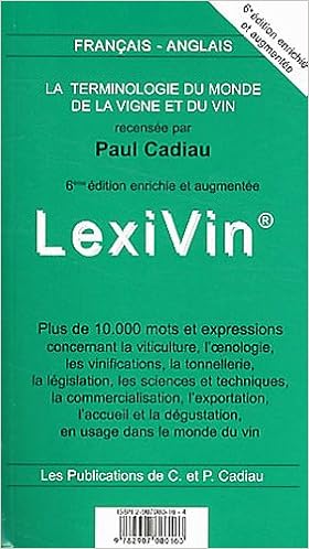 Lexivin Lexiwine 2012 Paul Cadiau 9782907080163 Amazon Com Books