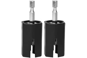 2PCS Guitar Electric Drill Bit String Peg Winder, String Winder Tuning Peg Puller Guitar Repair and Maintenance Tool