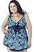 Women's Plus-Size Retro Print Two Piece Pin up Bathing Suits Swimdress