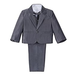 Dressy Daisy Baby Boy' 5 Pcs Set Formal Tuxedo
