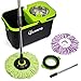 LINKYO Spin Mop Bucket System - Microfiber Mop with Easy Wringer Bucket