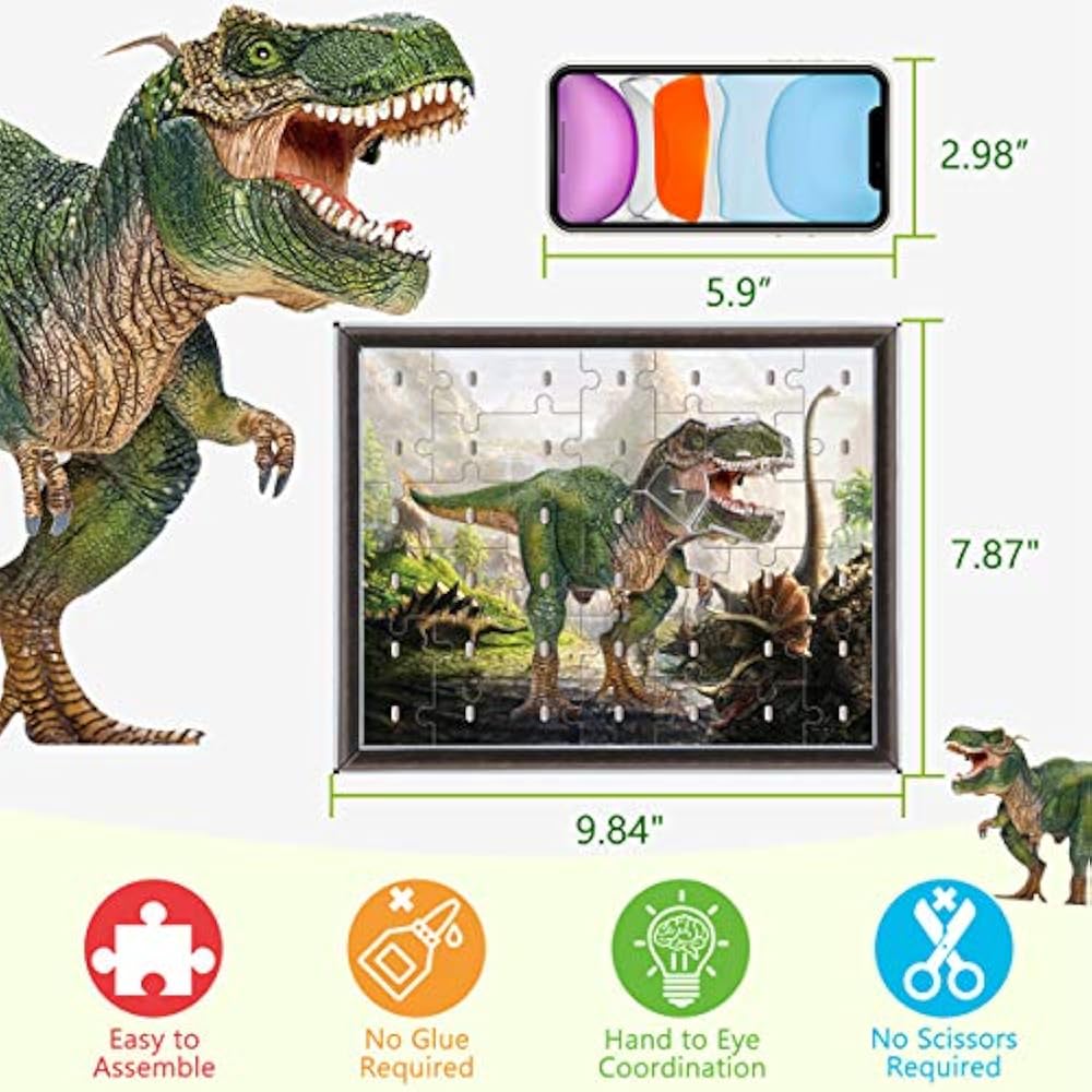 Itsfun 3D Dinosaur Puzzle For Kids Jigsaw Puzzles Toys Boys Age 4 5 6 7