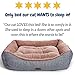 Smiling Paws Pets Washable Dog and Cat Bed/Lounge with Extra Soft Organic Cotton Sides, Premium Plush Puppy & Kitty Bed/Sofa for Small & Medium Doggies & Animals (25