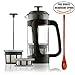 Espro P3 french press coffee maker with Thick & Durable SCHOTT Duran glass with Bonus Wooden Stirring Spoon and Coffee Scoop (with Coffee Filter, 18 ounce)
