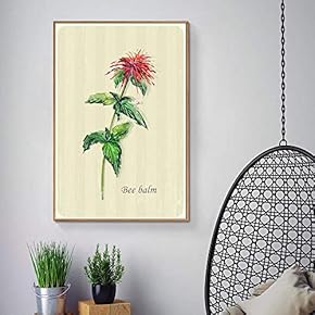Floating Framed Canvas Wall Art for Living Room, Bedroom Vintage Green Plant Canvas Prints for Home Decoration Ready to Hang - 16x24 inches