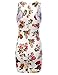 JJ Perfection Women's Floral Printed Stretch Sleeveless Mini Dress IVORY S