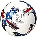 adidas Performance 2017 MLS Top Glider Soccer Ball, White/Red/Blue, Size 4
