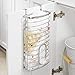 iDesign Axis Metal Over the Cabinet Plastic Bag Holder for Kitchen, Pantry, Bathroom, Dorm Room, Office, 13.6