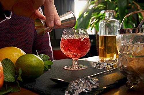 Nyno-Homeware 4-teiliges Cocktail Shaker Set hochwertigem Edelstahl - Shaker mit eingebautem Sieb, Löffel, Barstößel… – Bild 6