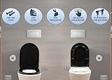 AQUALONA Premium Thermoplastic Toilet Seat D Shape Soft Close Sage view 5