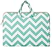 Mosiso Chevron Style Canvas Fabric Laptop Briefcase Handbag Carrying Case Cover for 11-11.6 Inch MacBook Air, Ultrabook Netbook Tablet, Hot Blue