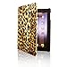 Fintie Rotating Case for iPad 4 3 2 (Old Model) - 360 Degree Rotating Smart Stand Protective Cover with Auto Wake/Sleep for iPad 4th Gen with Retina Display, iPad 3 & iPad 2, Leopard Brown
